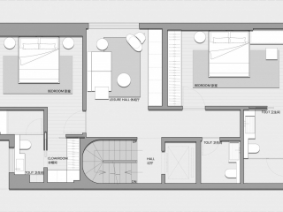 283㎡三层联排别墅平面CAD PSD