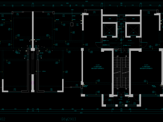 520㎡大平层4户打通方案 CAD+PSD