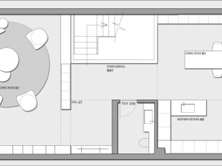 295㎡三层联排别墅平面方案CAD PSD