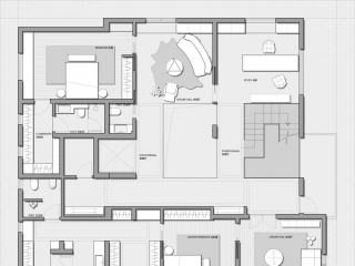834㎡三层独栋别墅 CAD平面图